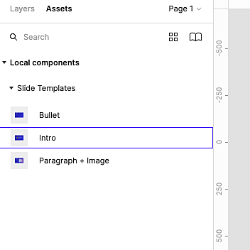 Managing shared assets in Figma